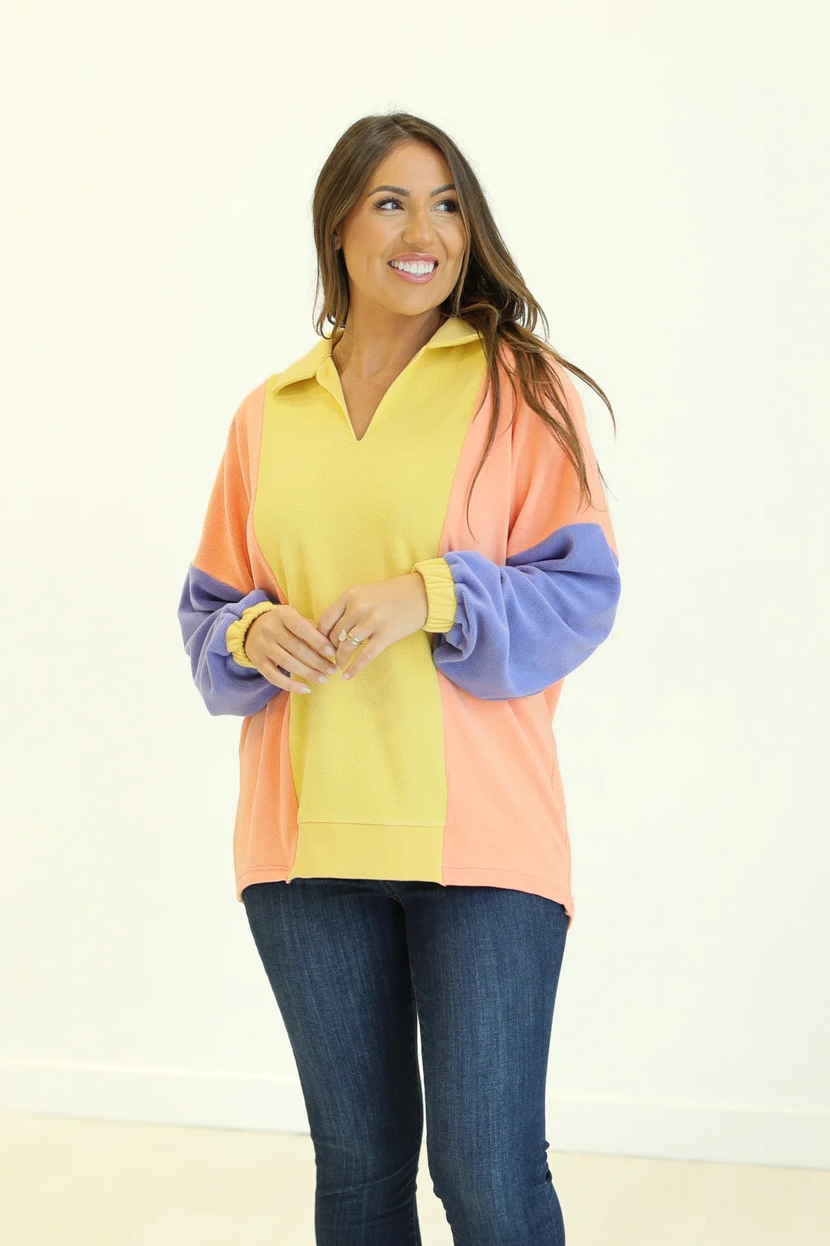 Color Block Pullover