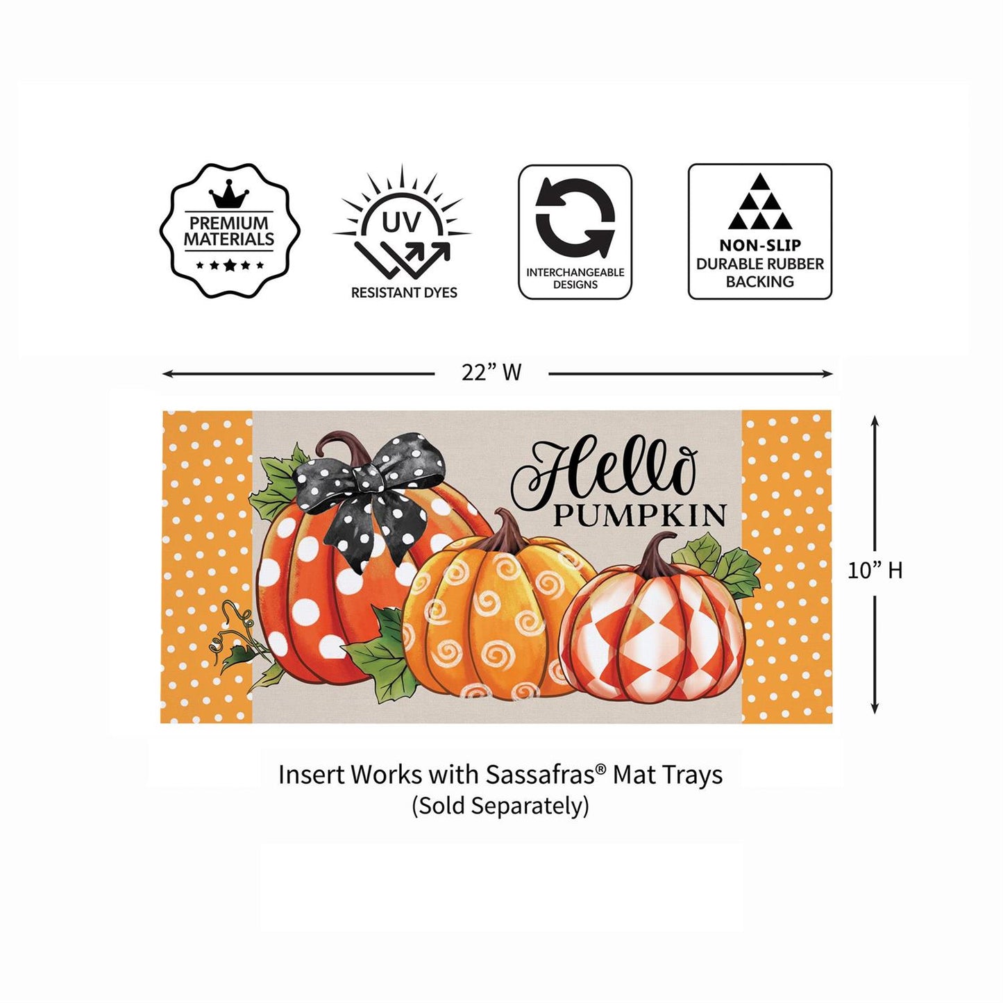 Sassafras Mat - Patterned Pumpkins
