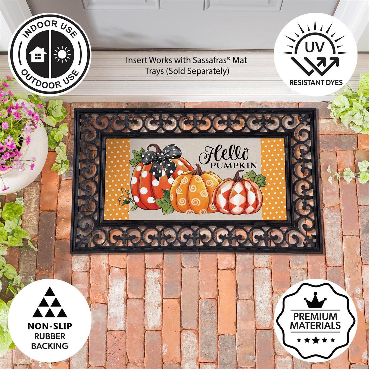 Sassafras Mat - Patterned Pumpkins