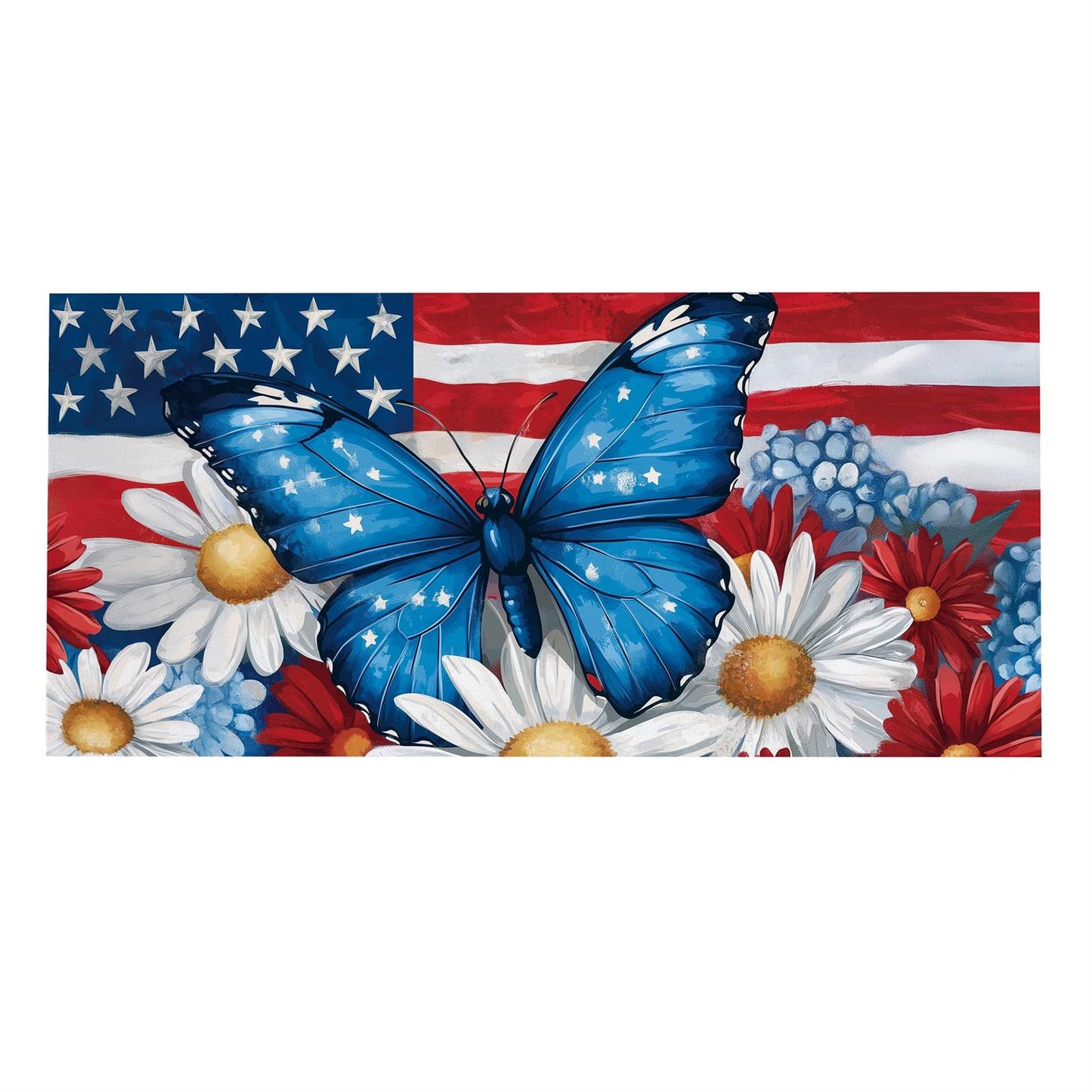 Sassafras Insert - Patriotic Butterfly