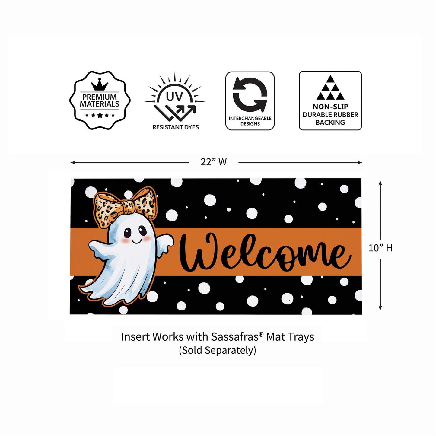 Sassafras Mat - Halloween Ghost