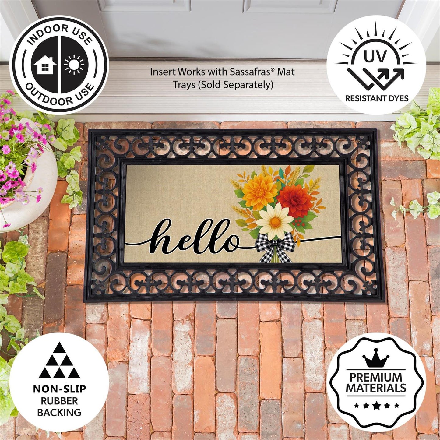 Sassafras Mat - Hello Bow Fall Florals