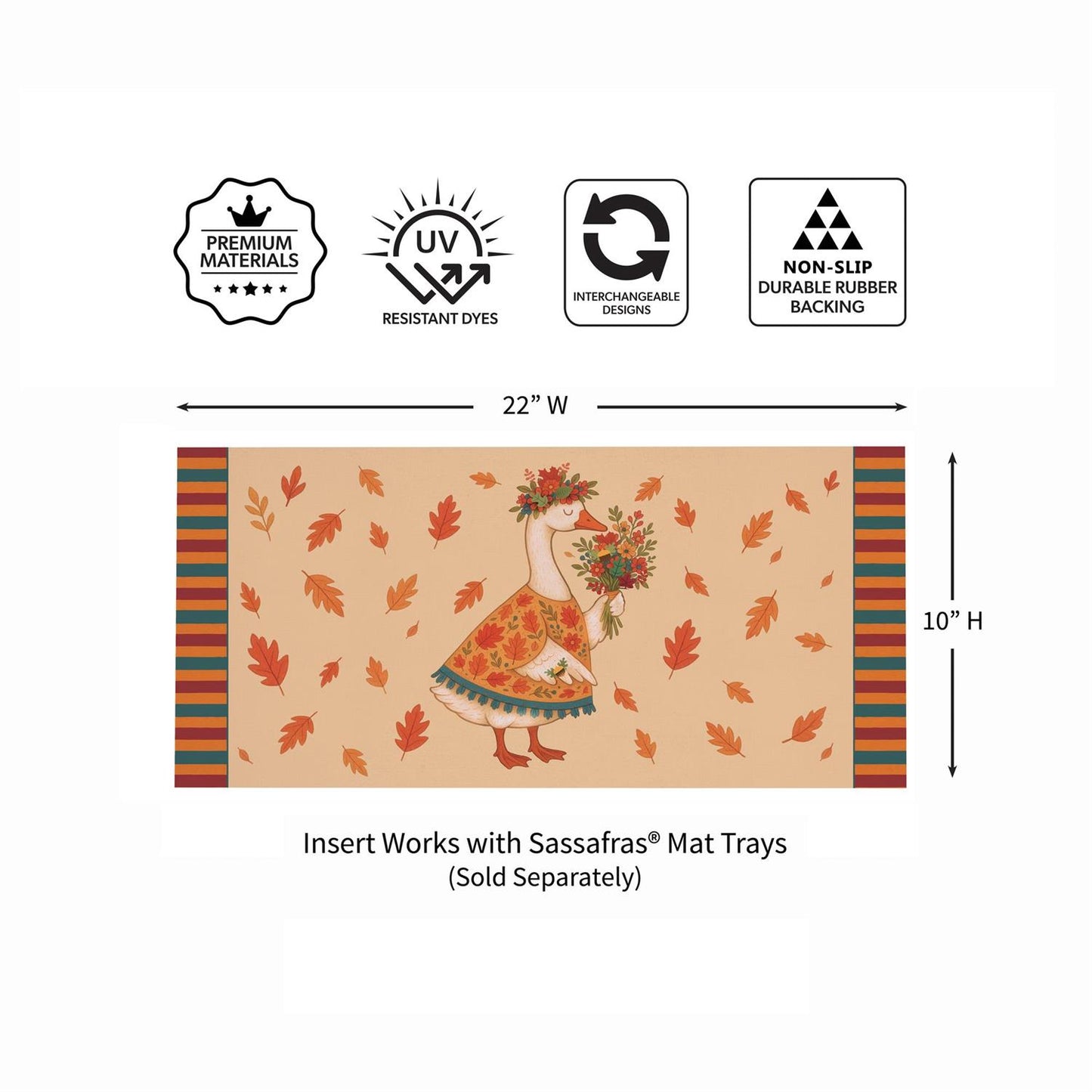 Sassafras Mat - Festive Goose