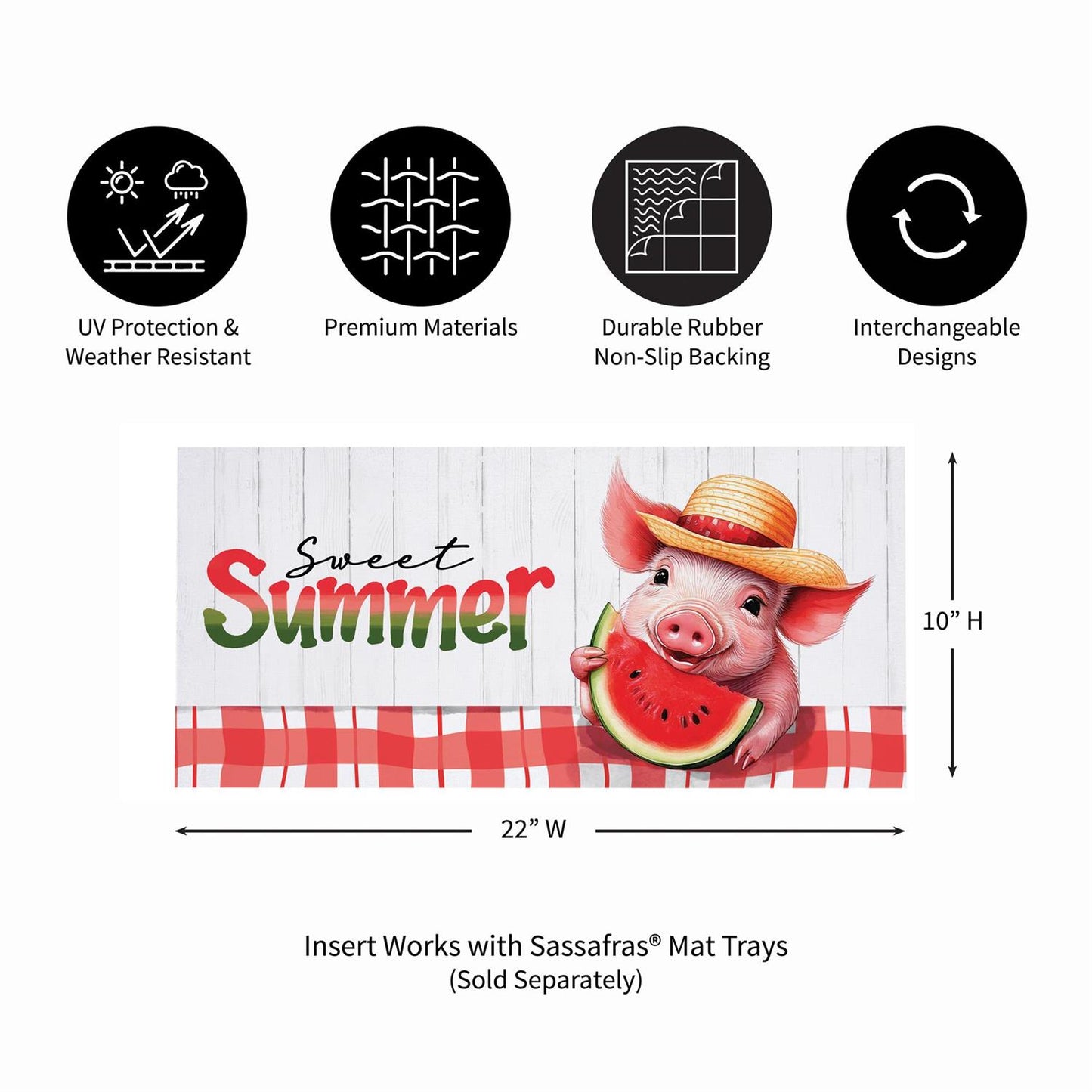 Sassafras Insert - Sweet Summer Piggy Watermelon