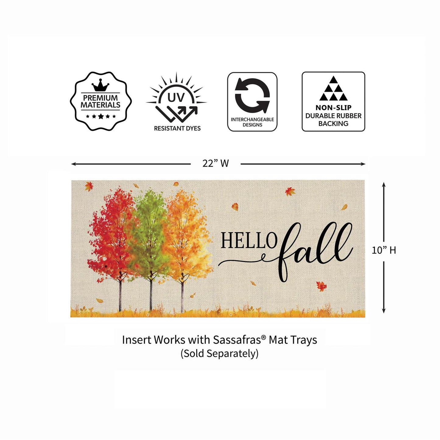 Sassafras Mat - Hello Fall Autumn Trees