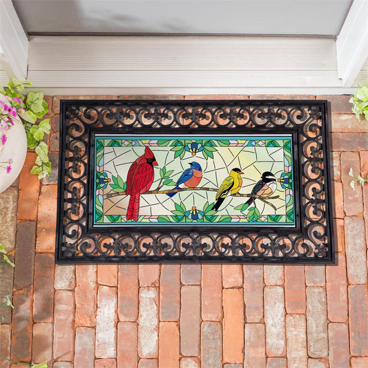 Sassafras Insert - Stained Glass Songbirds