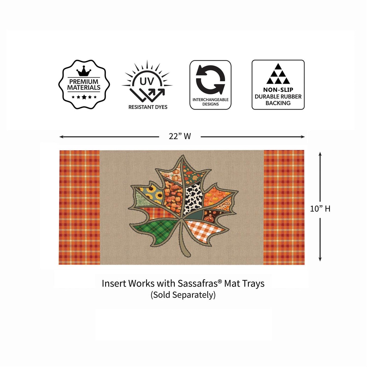 Sassafras Mat - Quilted Fall Leaf