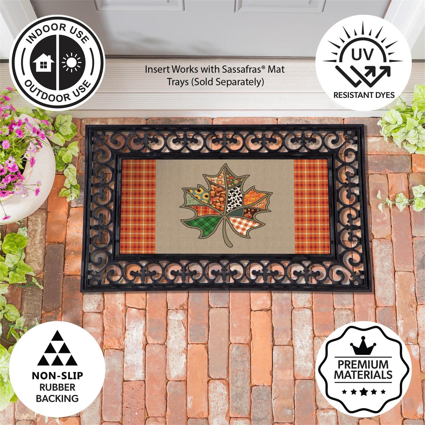 Sassafras Mat - Quilted Fall Leaf