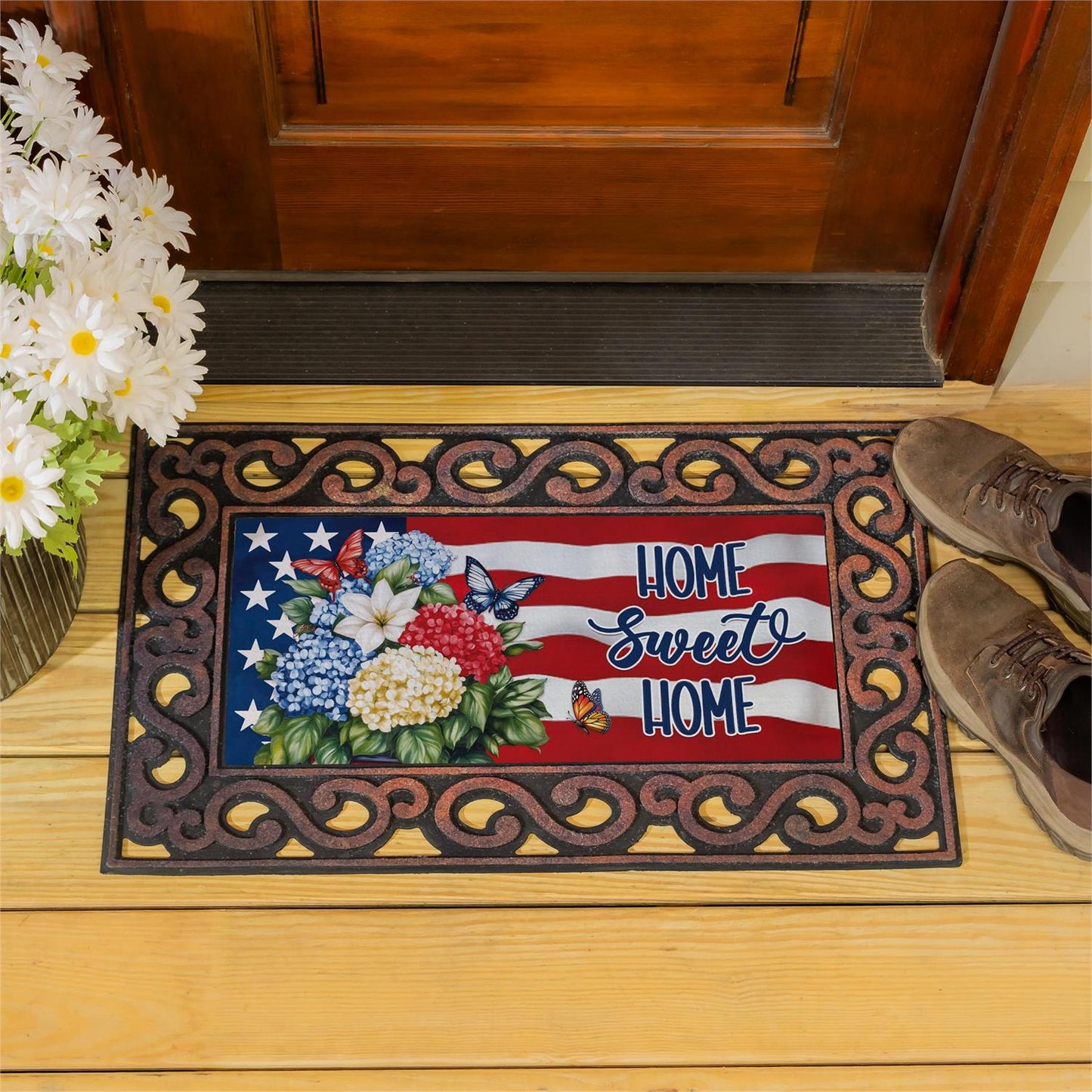 Sassafras Insert - Patriotic Hydrangeas
