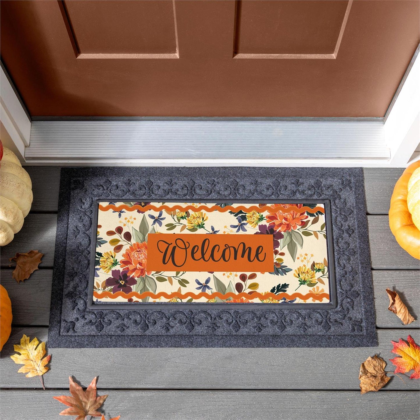 Sassafras Mat - Fall Floral Welcome
