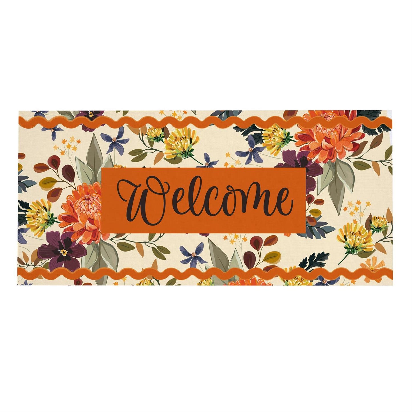 Sassafras Mat - Fall Floral Welcome