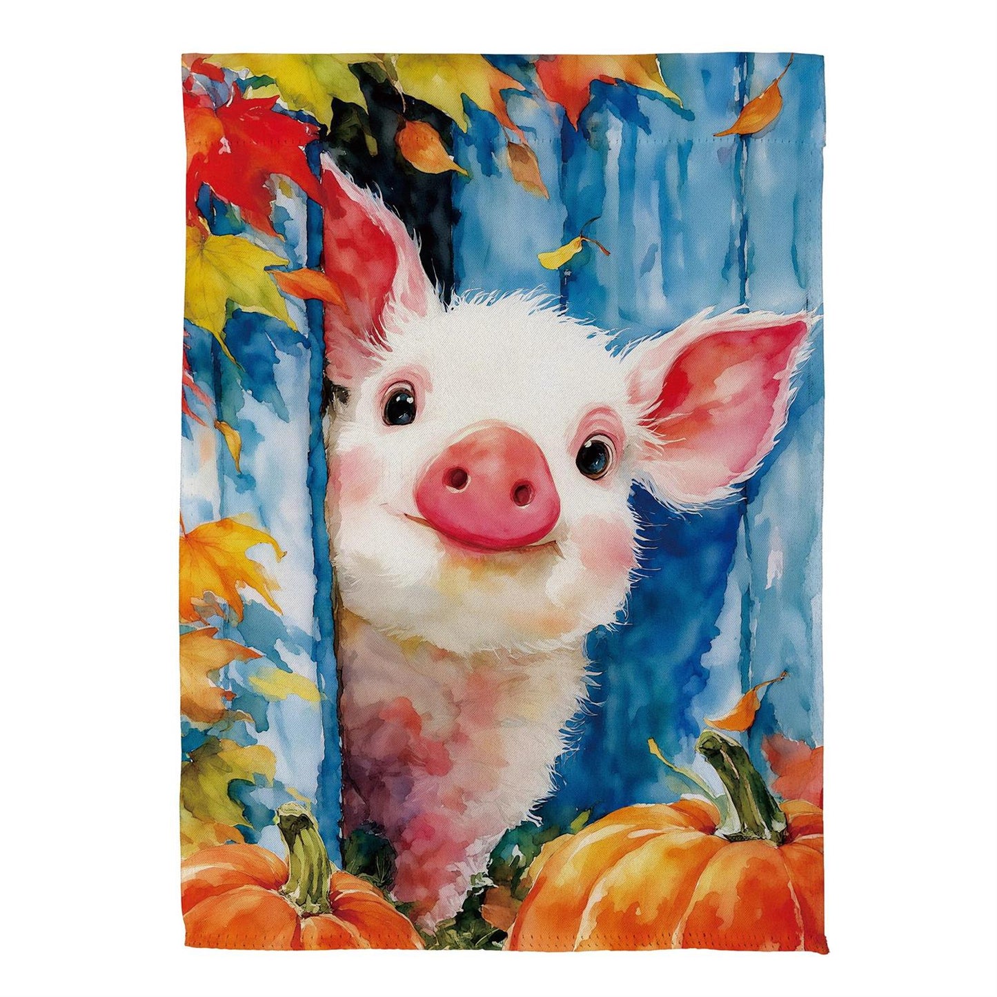 Garden Flag - Peyton Playful Pig