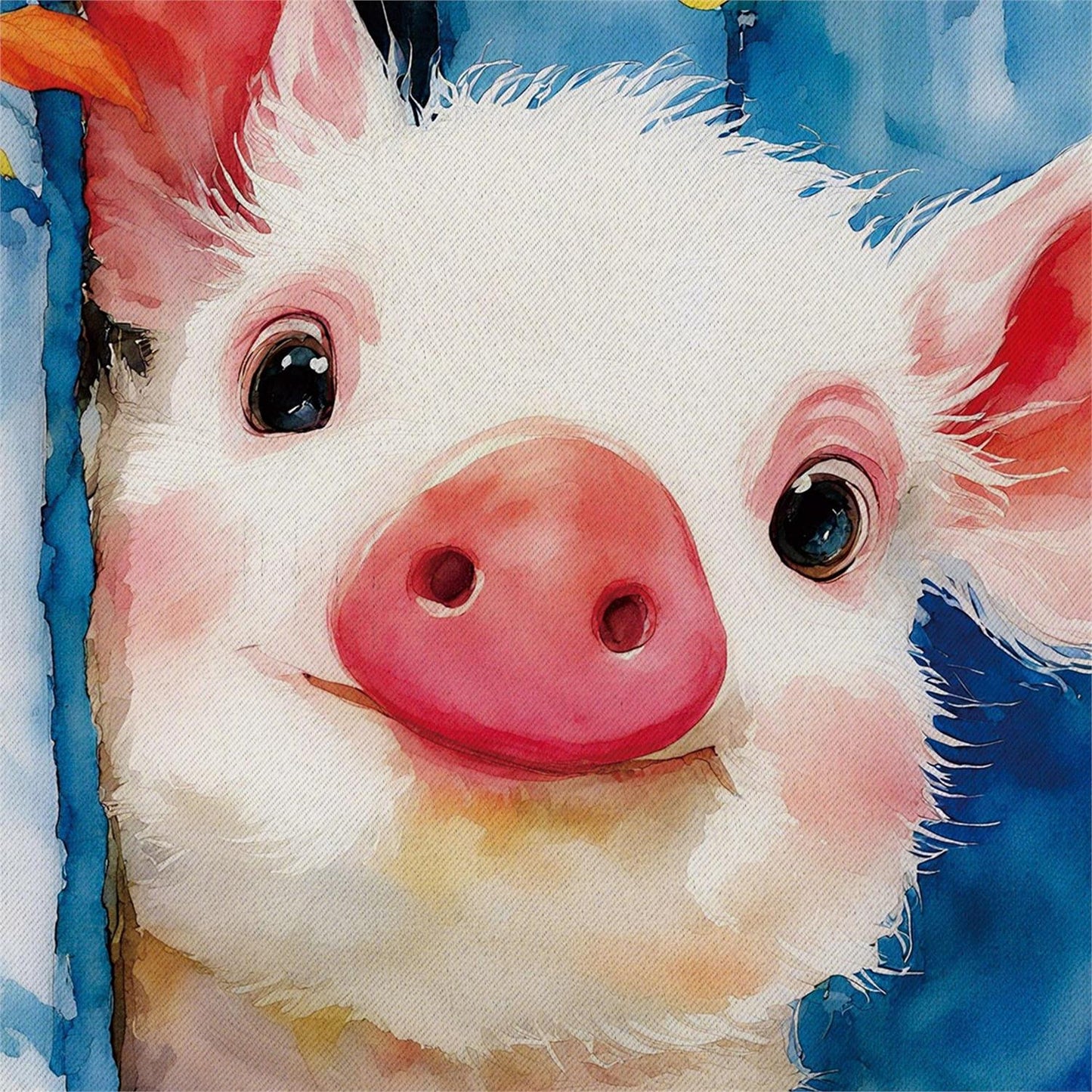 Garden Flag - Peyton Playful Pig
