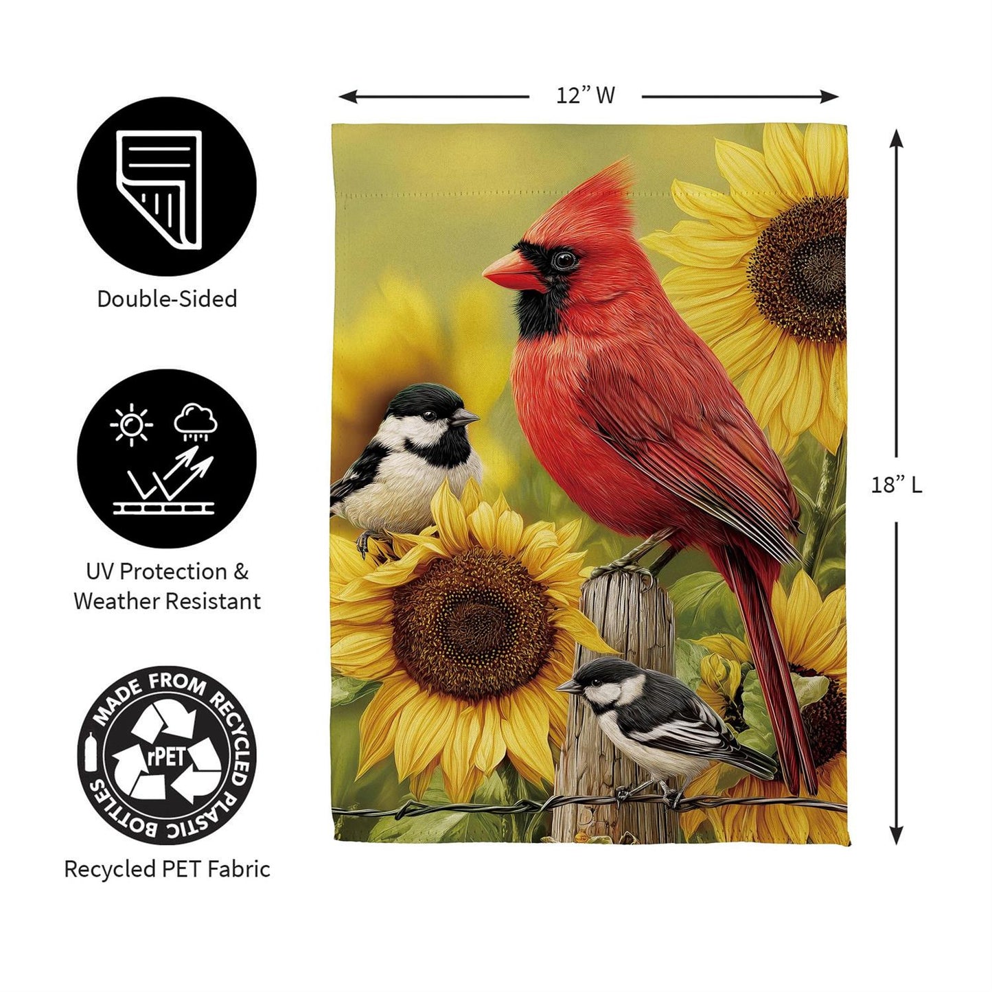 Garden Flag - Sunflower Days Suede