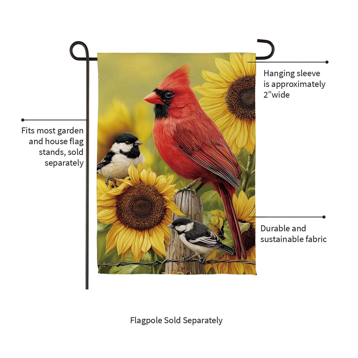 Garden Flag - Sunflower Days Suede