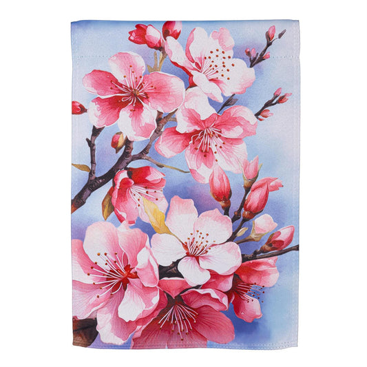 Garden Flag - Cherry Blossom Suede