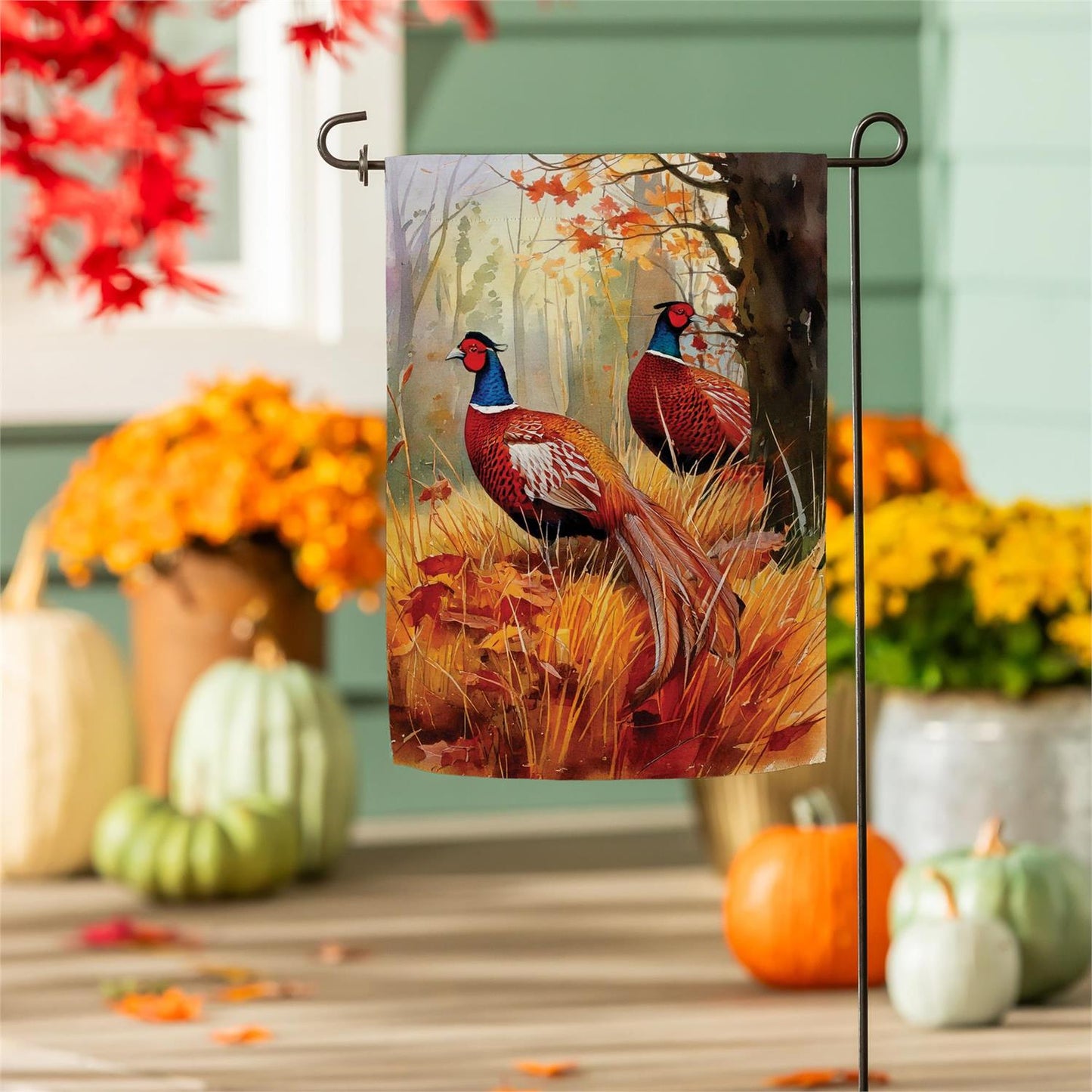 Garden Flag - Forest Pheasants