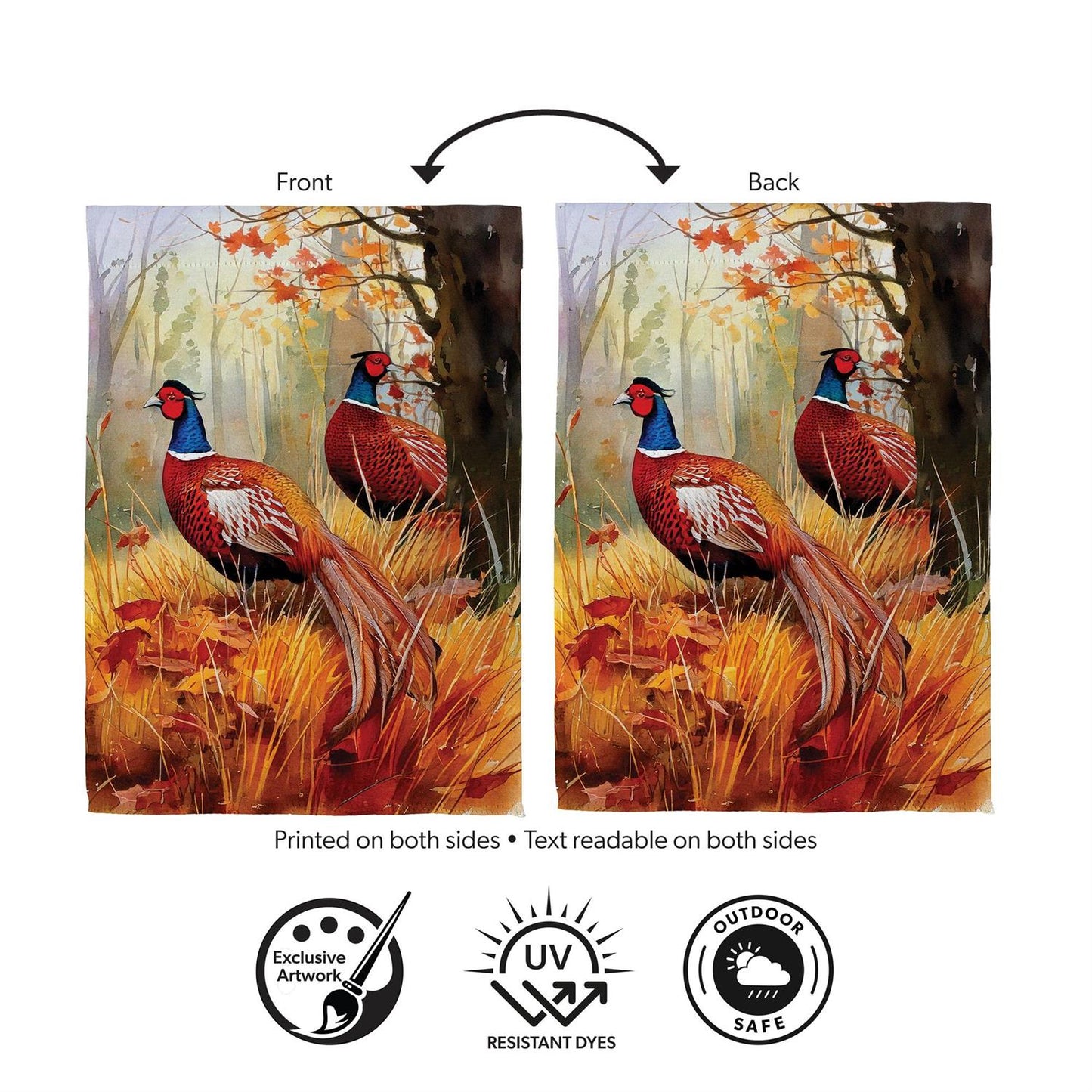 Garden Flag - Forest Pheasants