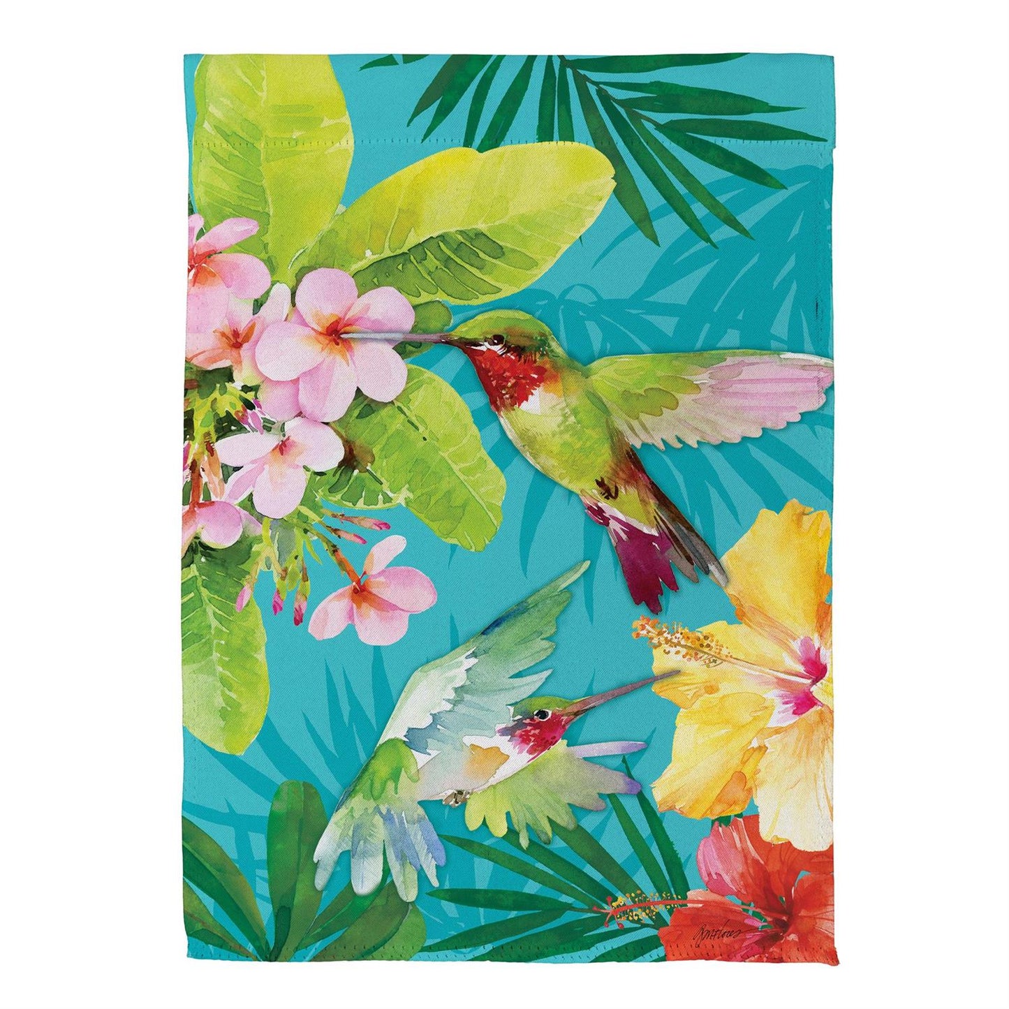 House Flag - Paradise Birds Suede