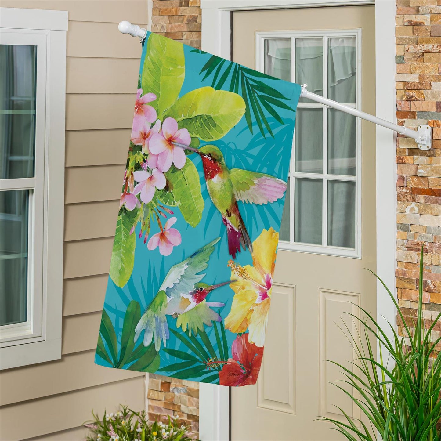 House Flag - Paradise Birds Suede