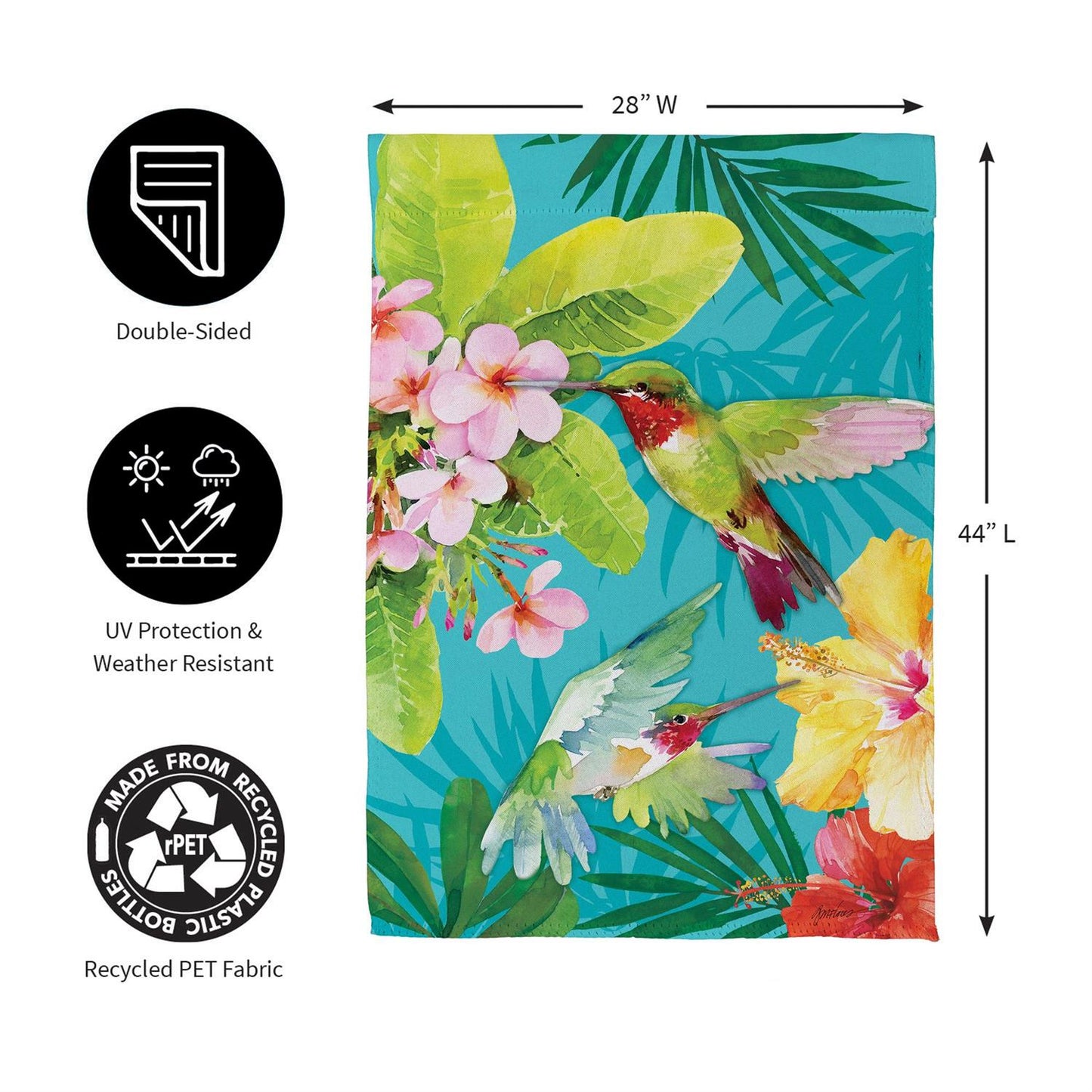 House Flag - Paradise Birds Suede