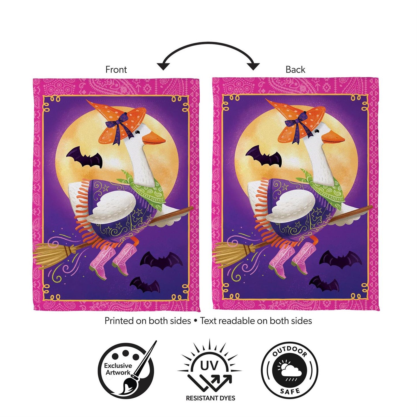 Garden Flag - Witchy Goose