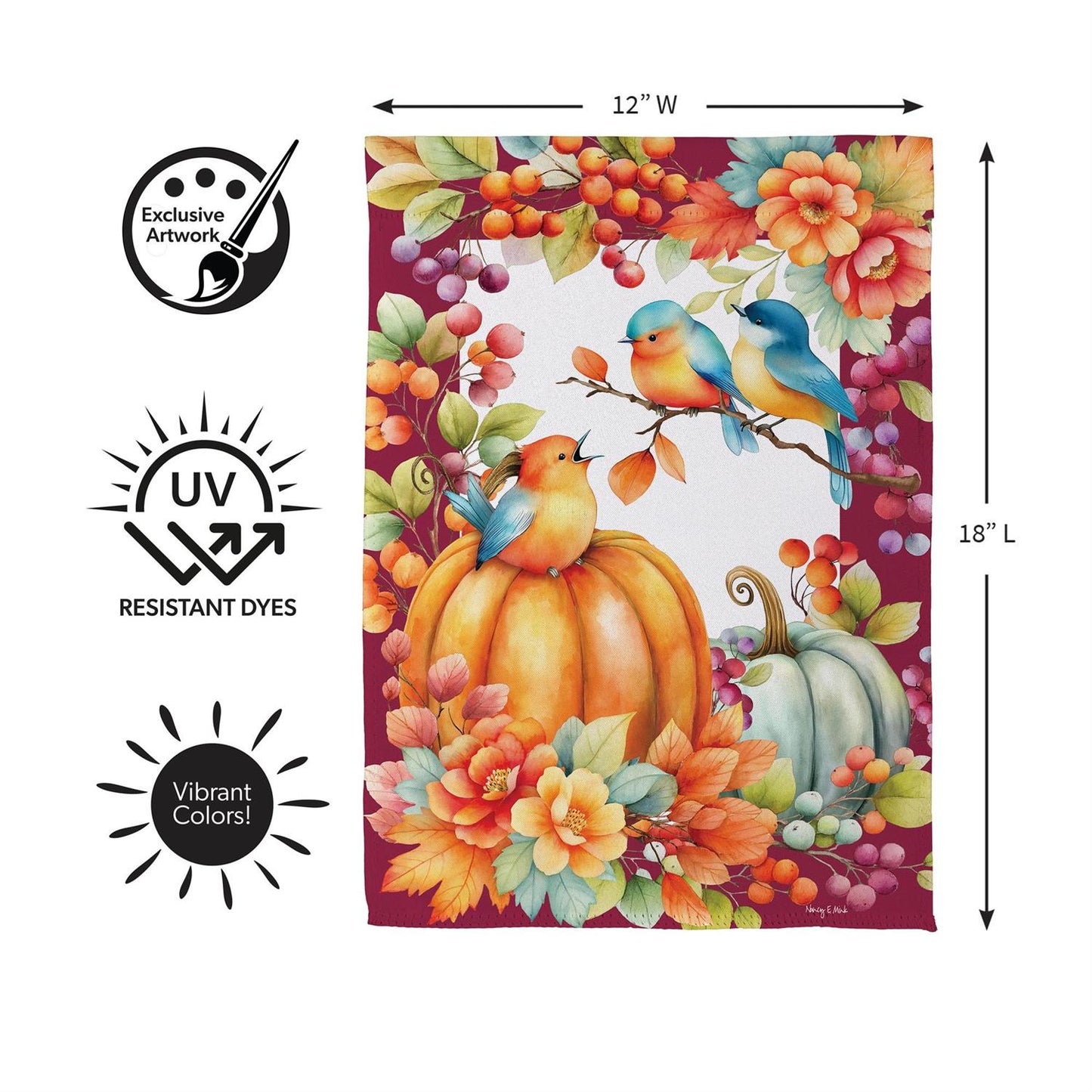 Garden Flag - Bird Talk