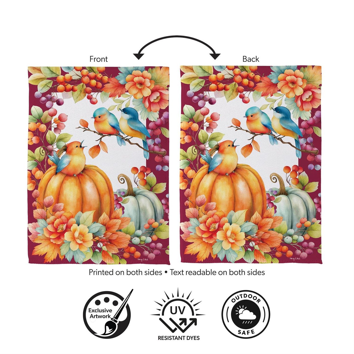 Garden Flag - Bird Talk