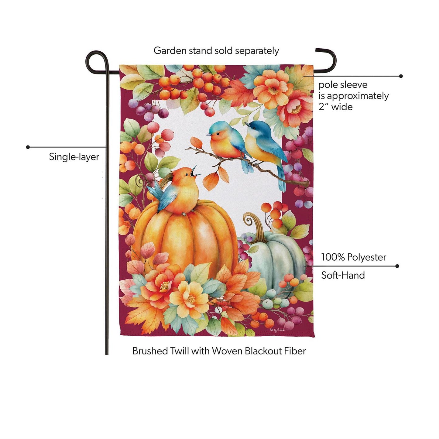 Garden Flag - Bird Talk