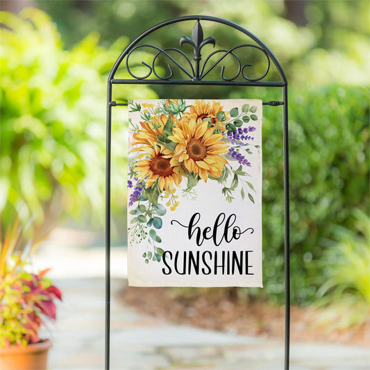 Garden Flag - Hello Sunshine Sunflower Suede