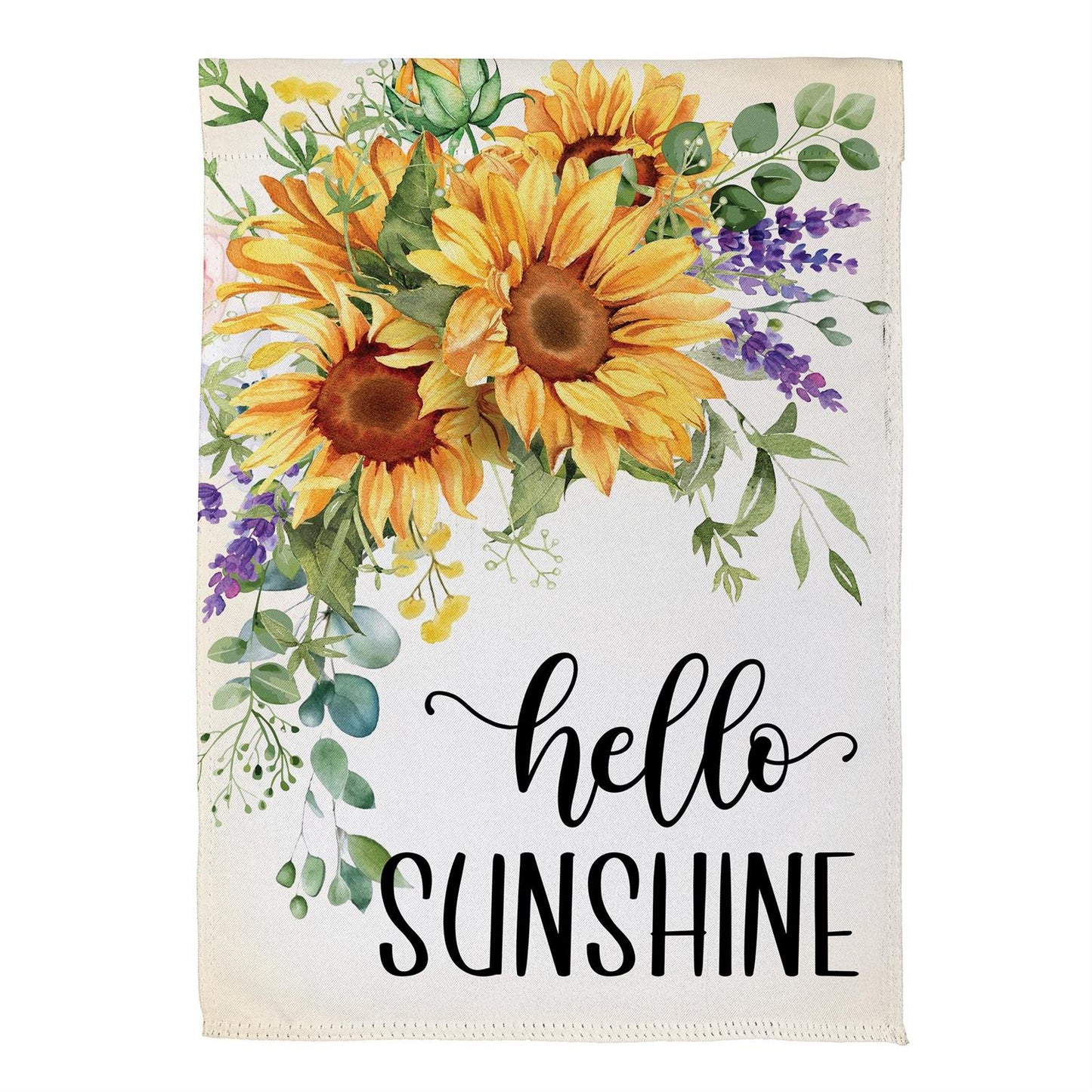 Garden Flag - Hello Sunshine Sunflower Suede
