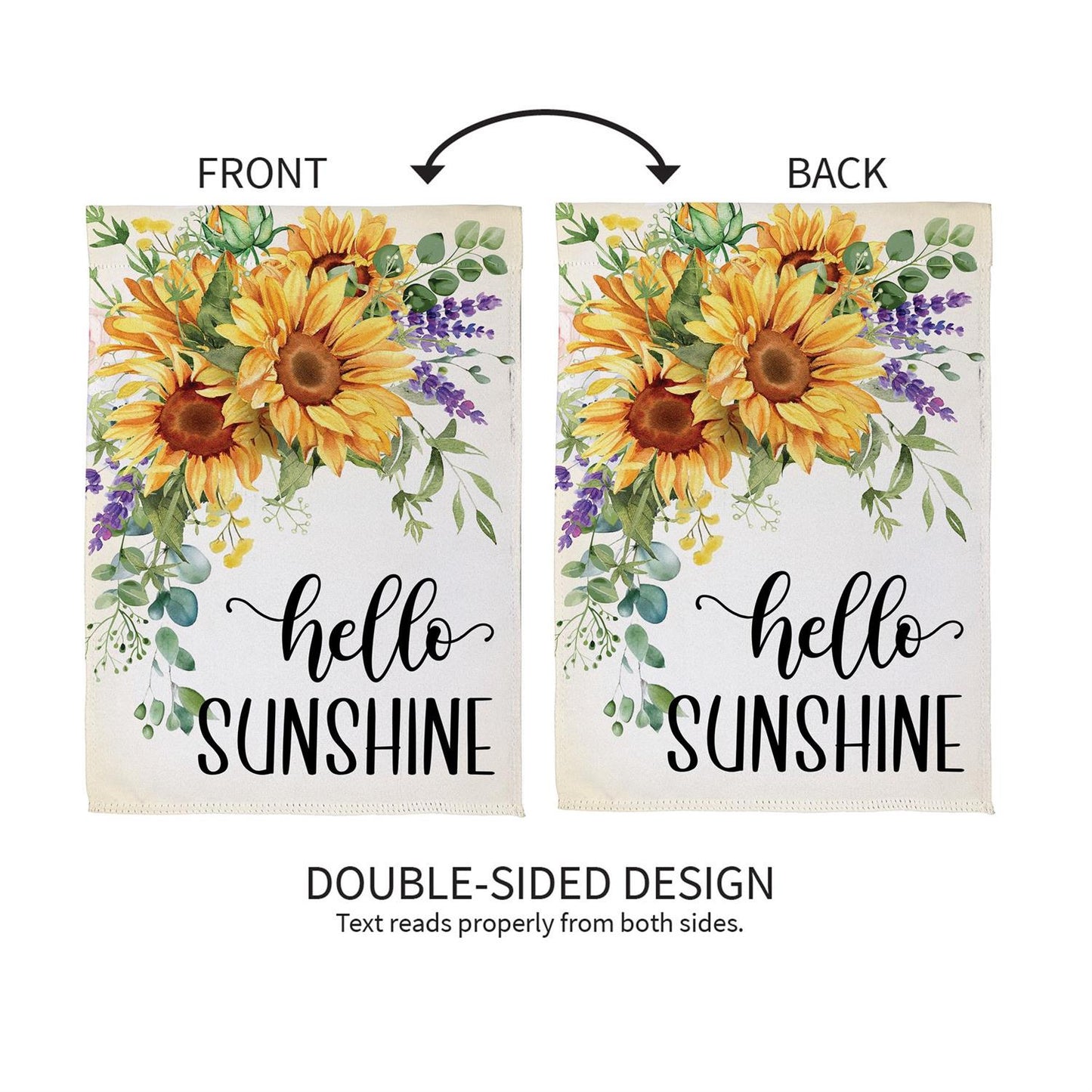 Garden Flag - Hello Sunshine Sunflower Suede