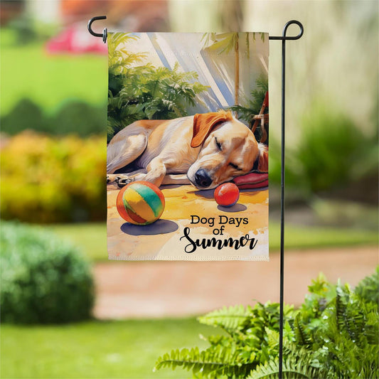Garden Flag - Dog Days of Summer Suede
