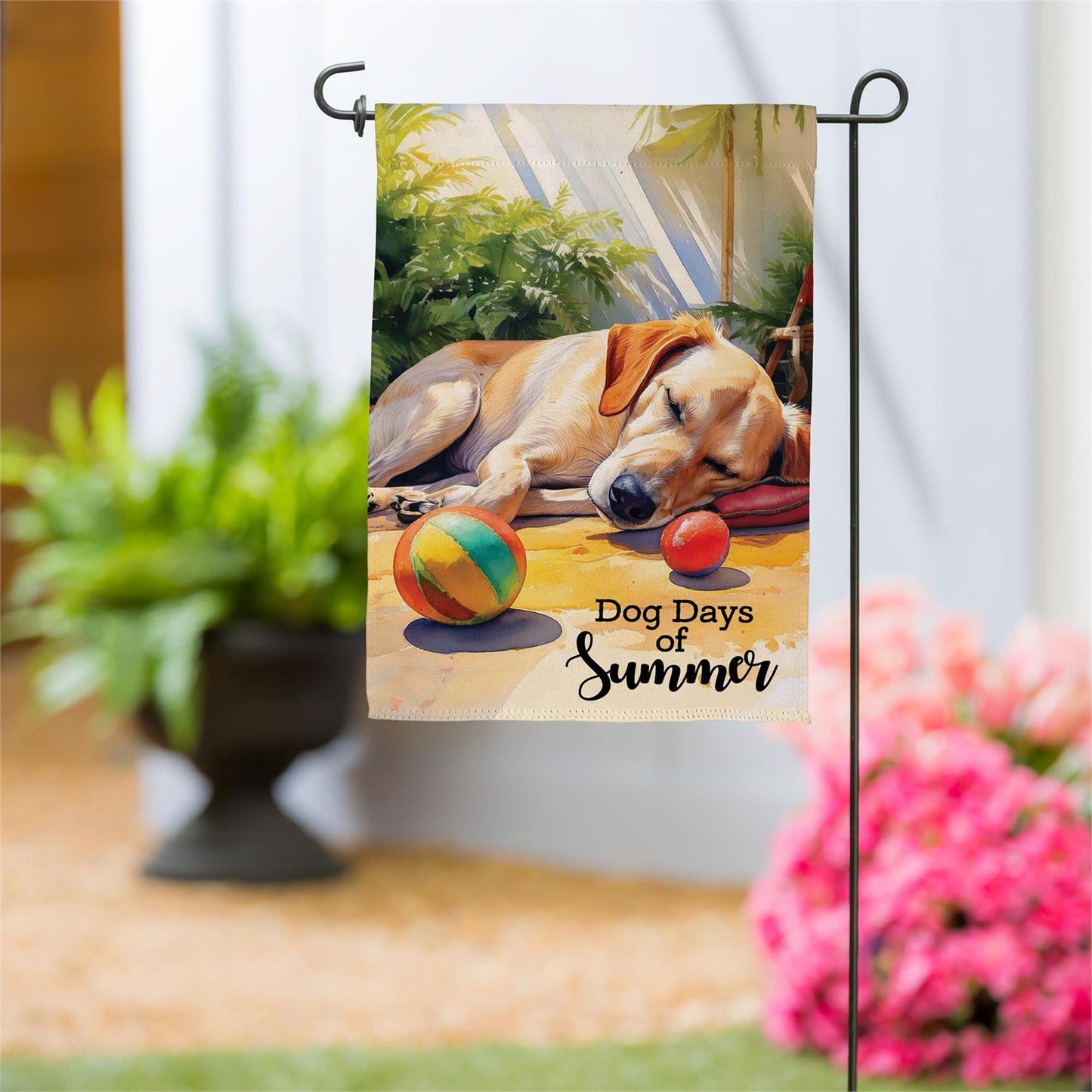 Garden Flag - Dog Days of Summer Suede
