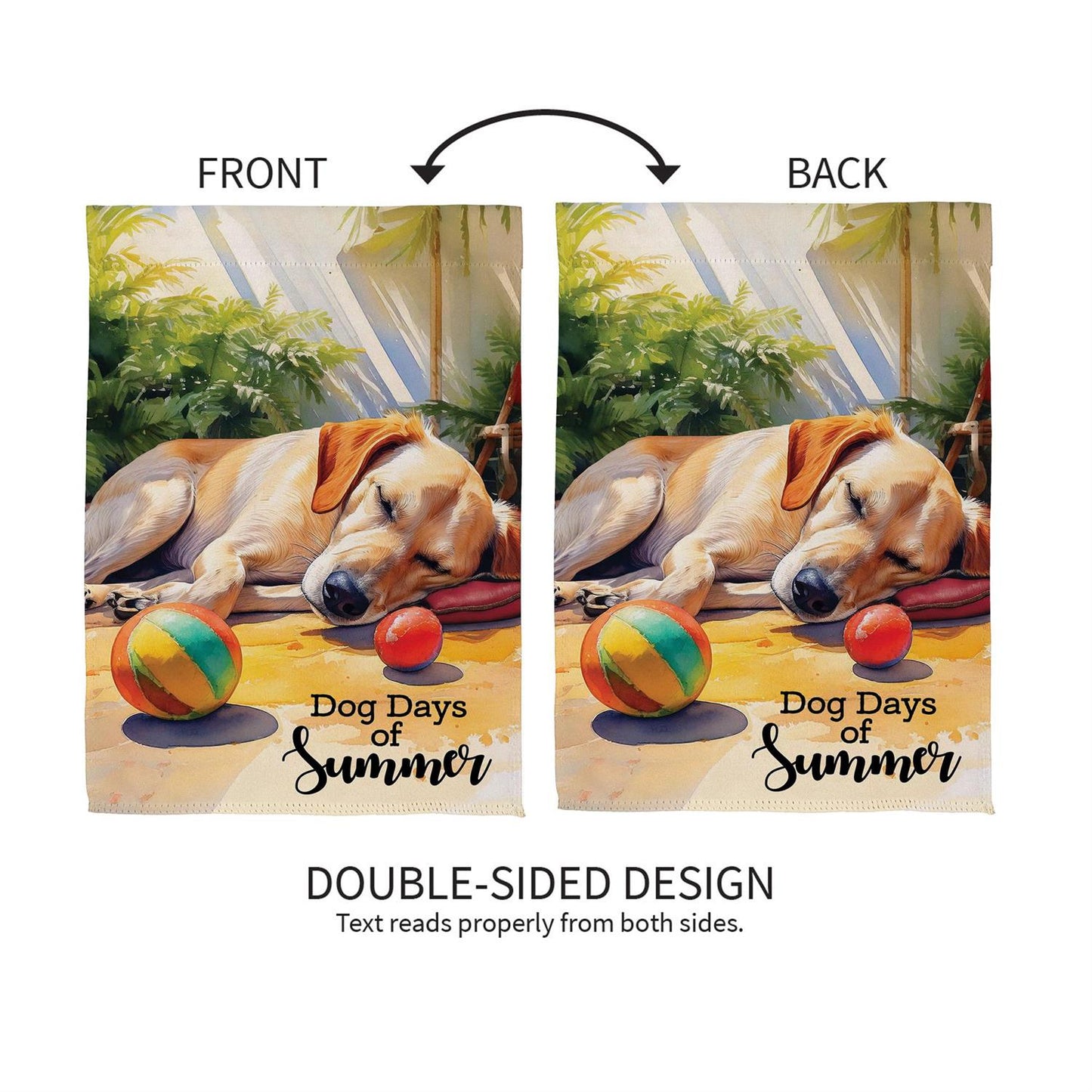 Garden Flag - Dog Days of Summer Suede