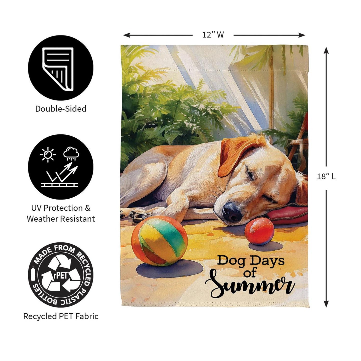 Garden Flag - Dog Days of Summer Suede