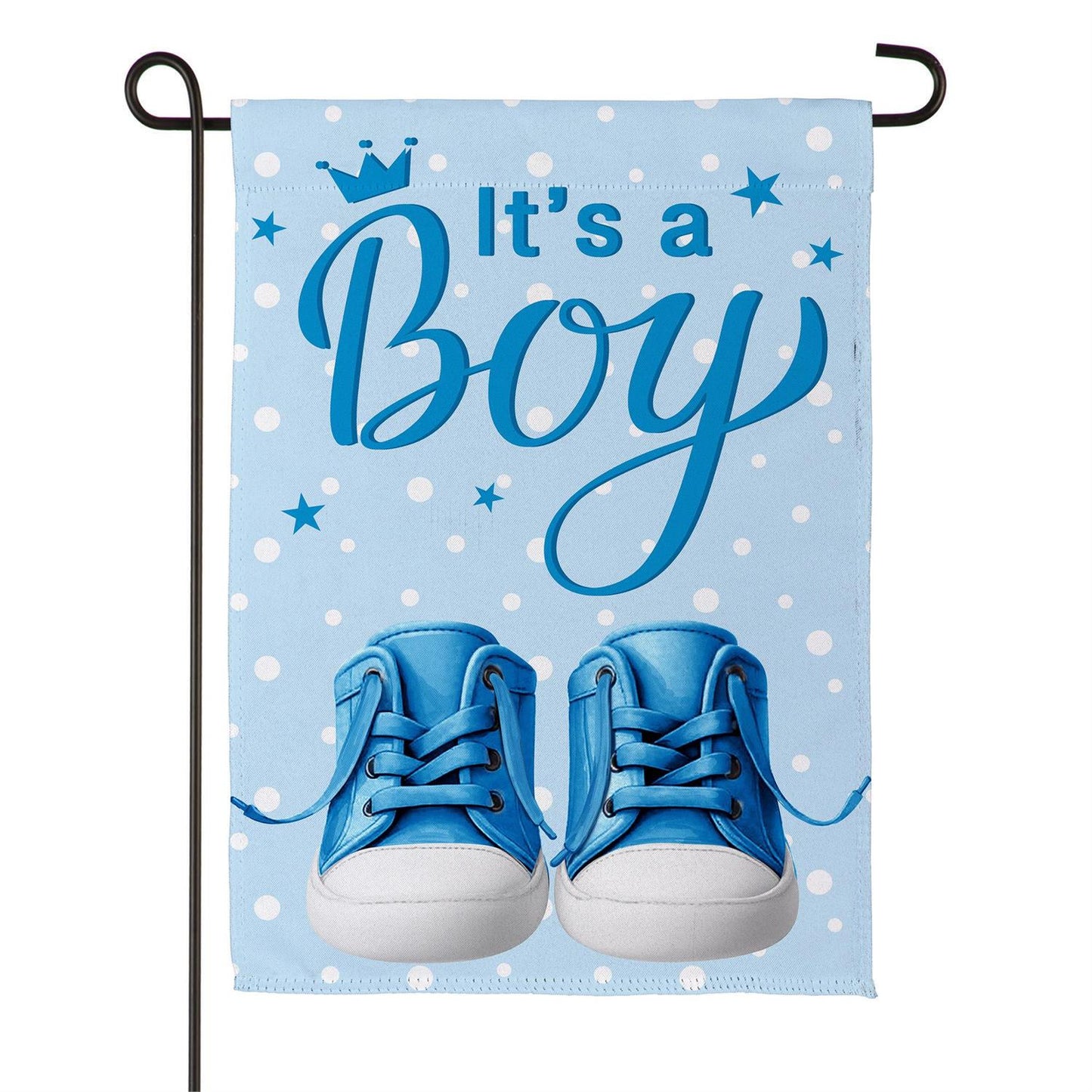 Garden Flag - Its a Boy Blue Suede