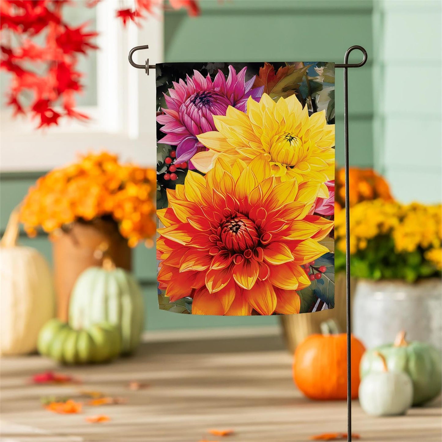 Garden Flag - Fall Mums