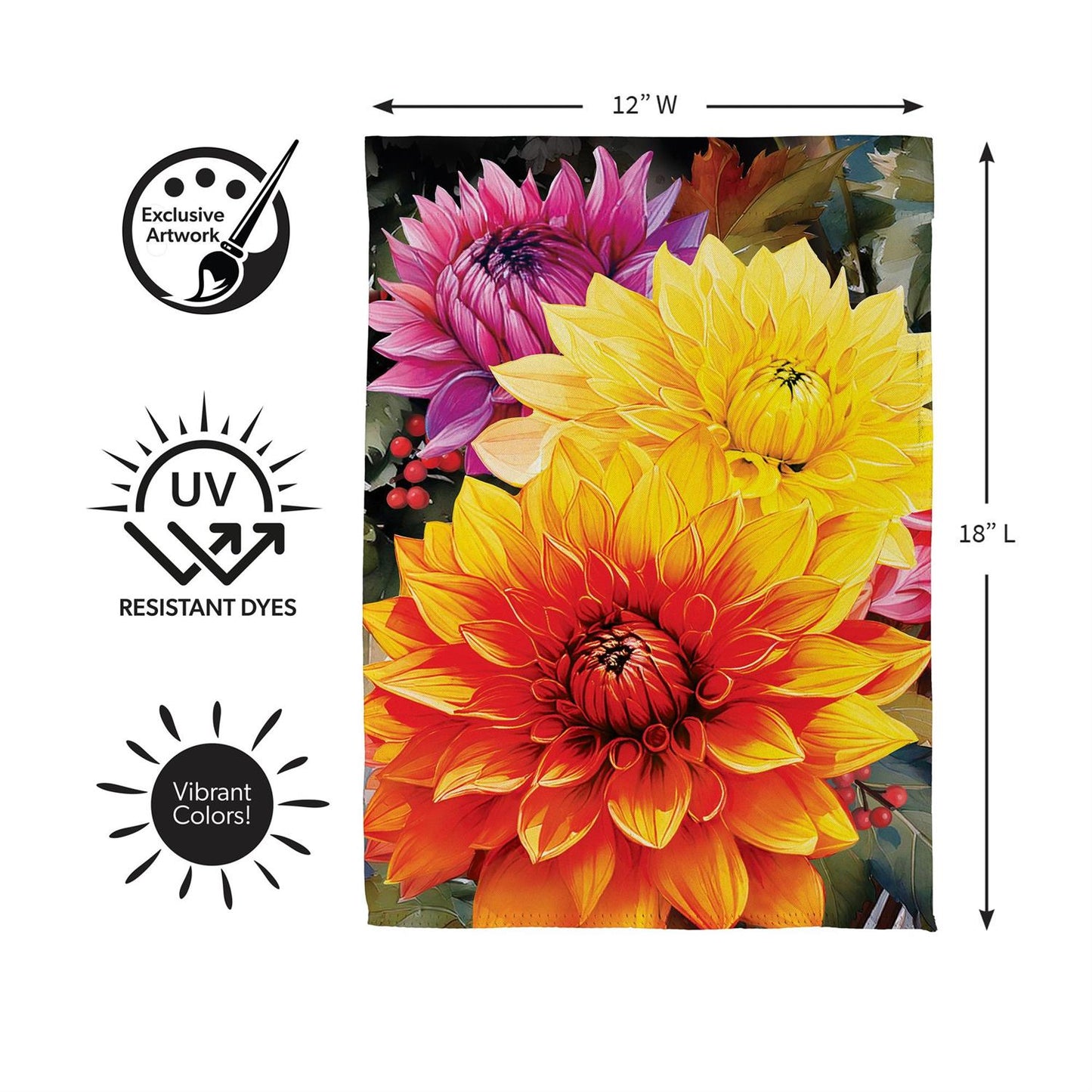 Garden Flag - Fall Mums