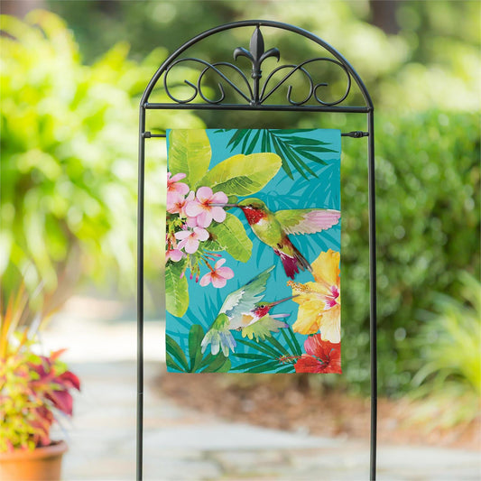 Garden Flag - Paradise Birds Suede