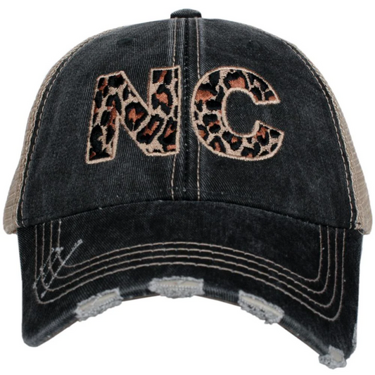 NC Leopard Trucker Hat