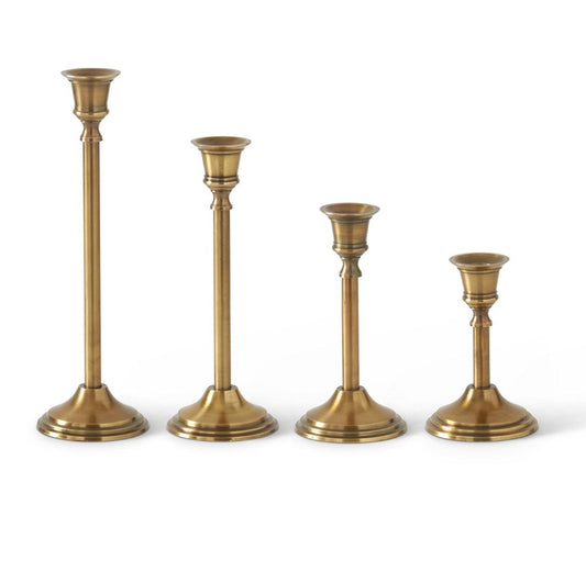 5.25" Slender Brass Taper Candleholder