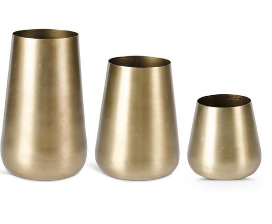 3.75" Brushed Gold Vase