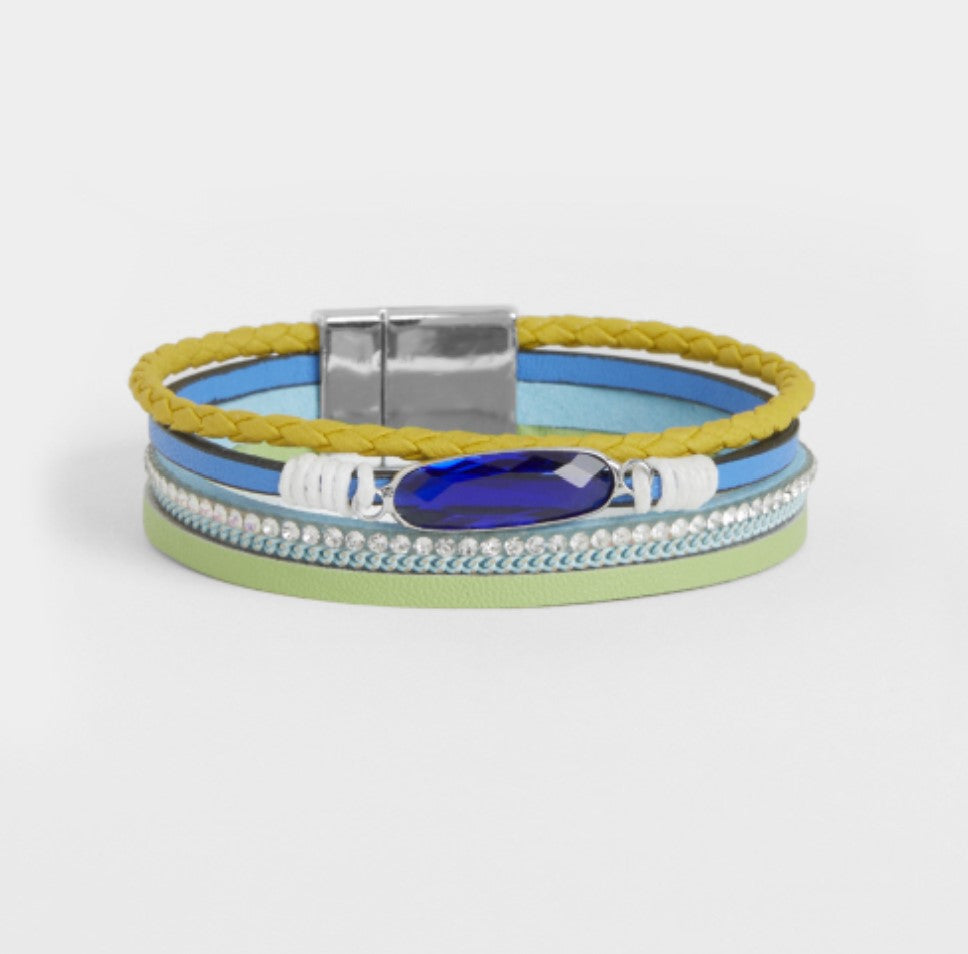 Keiko Magnetic Bracelet - Blue