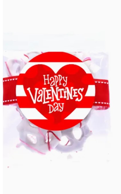 2oz Valentine Yogurt Pretzel Bag