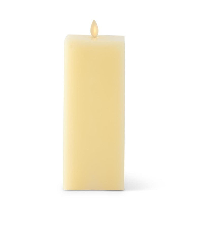 3"x8.5" Ivory Square Luminara Candle