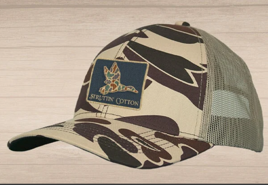 Hat - Old School Mallard Patch Camo