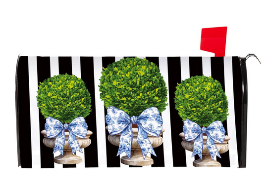 Mailbox Cover - Topiary w/ Bow