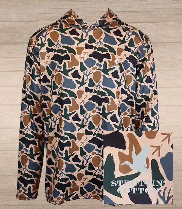 Standout Camo Duck Performance Hoodie Sm