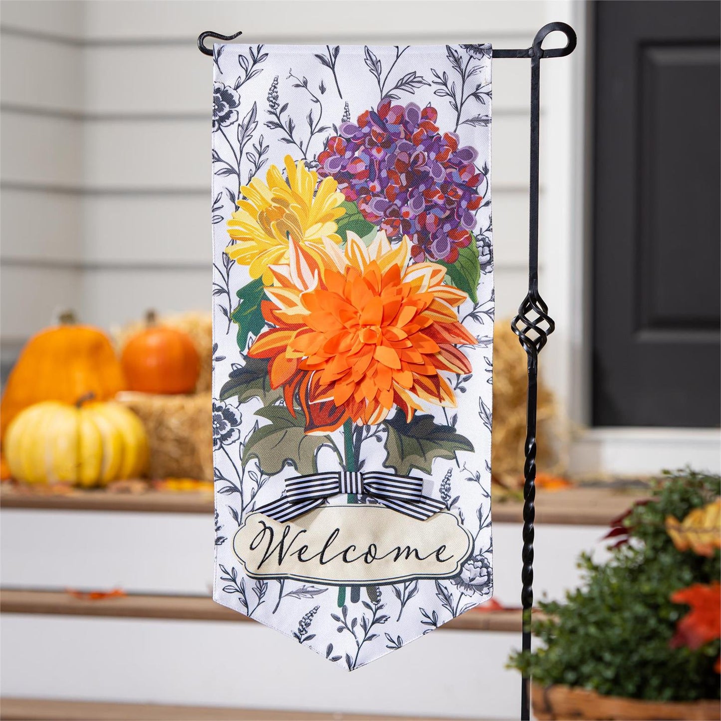 Impressions Flag - Fall Floral Toile
